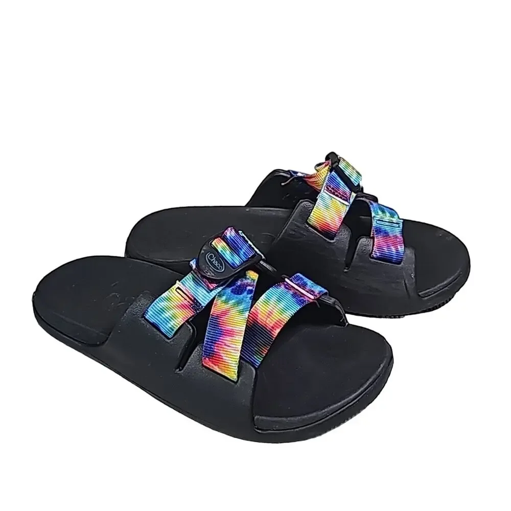Chaco Chillos Tie Dye Slide Sandals Kids Size 3
